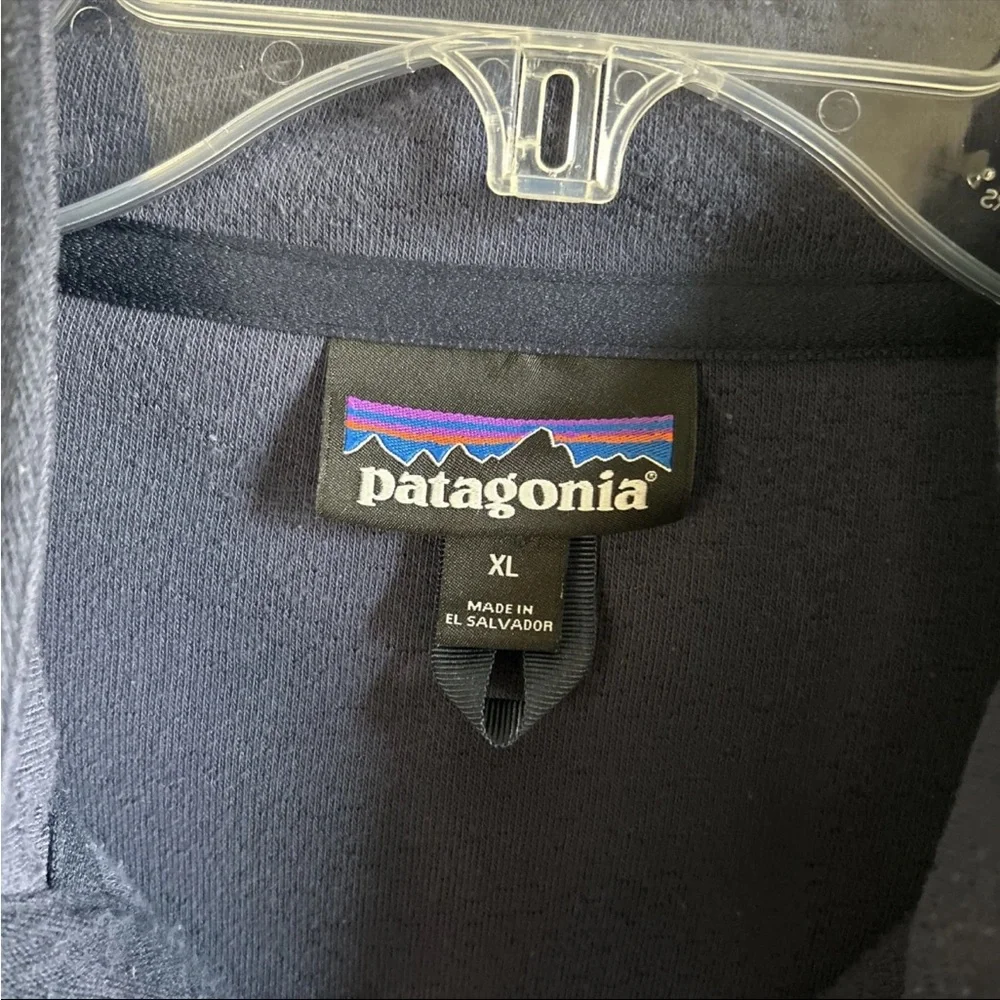 Patagonia Shearling button Fleece Pullover Mens XL Navy Blue Gorpcore Classic